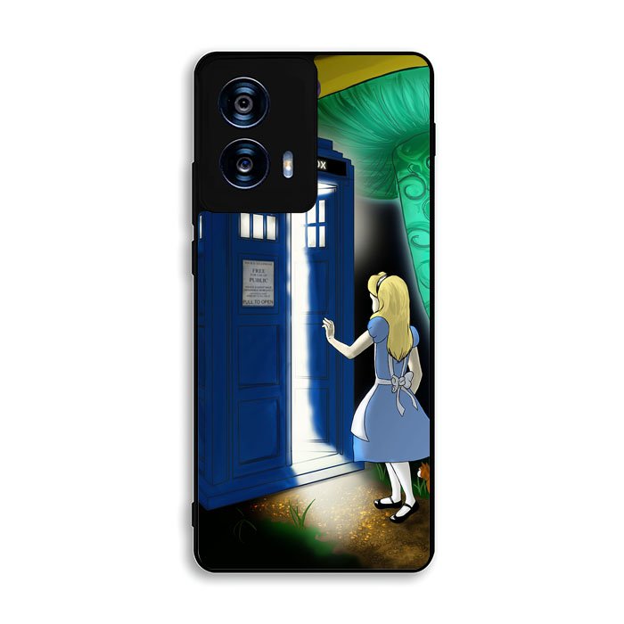 Alice Wonderland On Tardis Motorola Moto G Power 5G 2024 Case FE2205