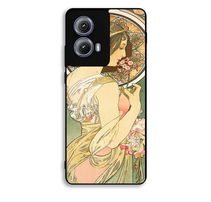 Alphonse Mucha Primrose Art Nouveau Motorola Moto Edge 2024 Case FE3382