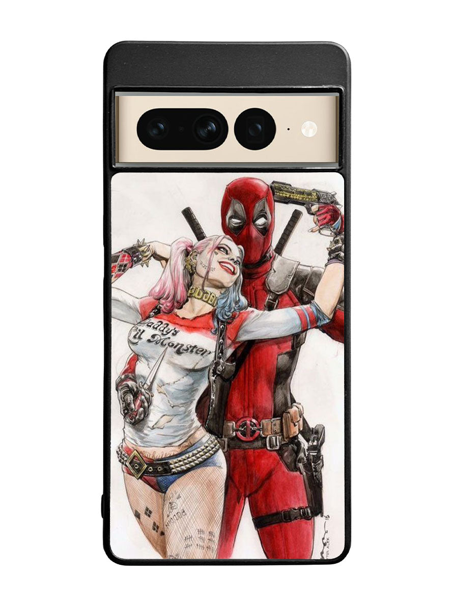 Harley Quinn Deadpool 1st Google Pixel 7 Pro Case