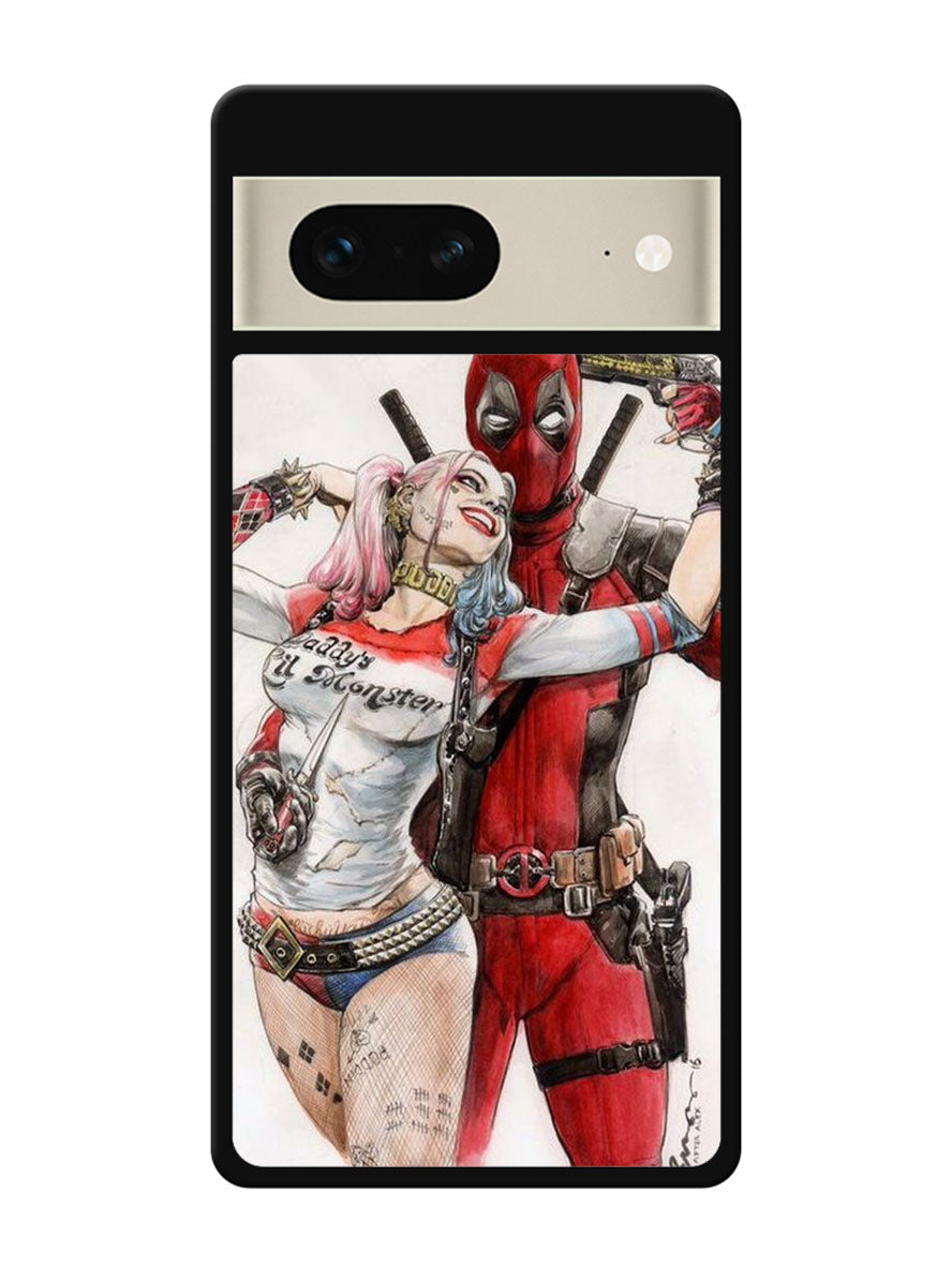 Harley Quinn Deadpool 1st Google Pixel 7 Case