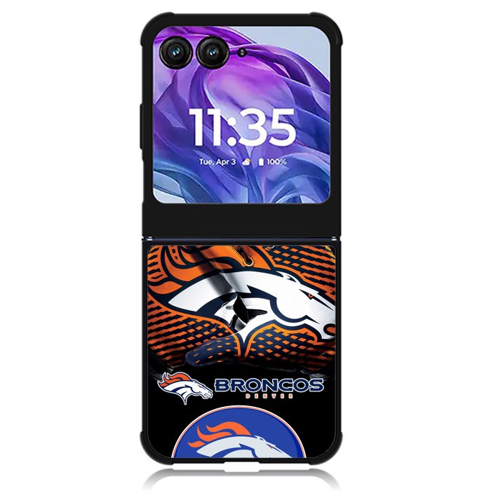 Denver Broncos Logo 1st Motorola Moto Razr 2024 , Moto Razr 50 Case
