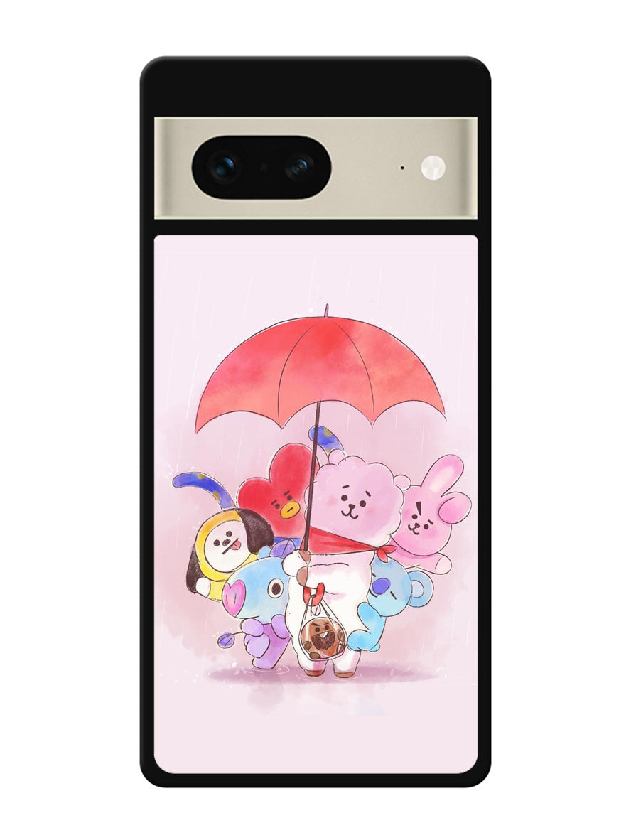 BT21 RJ Shooky Mang Koya Google Pixel 7 Case