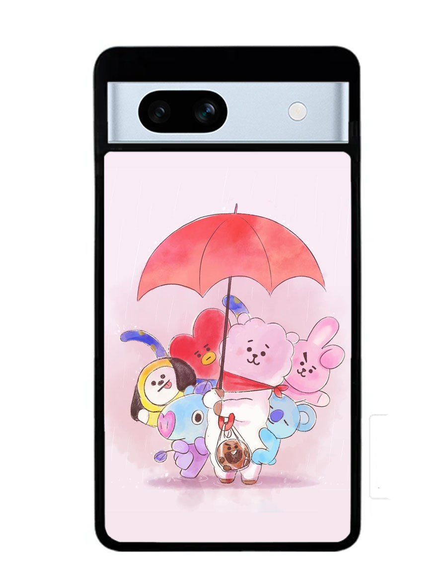 BT21 RJ Shooky Mang Koya Google Pixel 7A Case