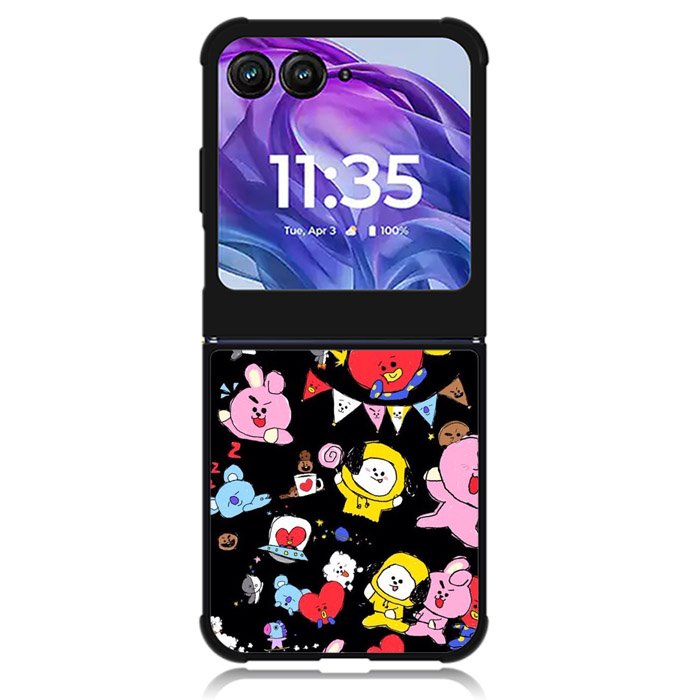 BT21 in Planet Py Motorola Moto Razr 2024 , Moto Razr 50 Case