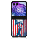 Captain America Blue Motorola Moto Razr 2024 , Moto Razr 50 Case