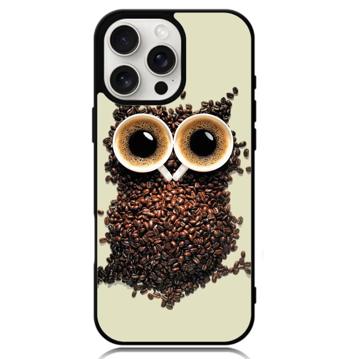 Coffee owl iPhone 16 Pro Case