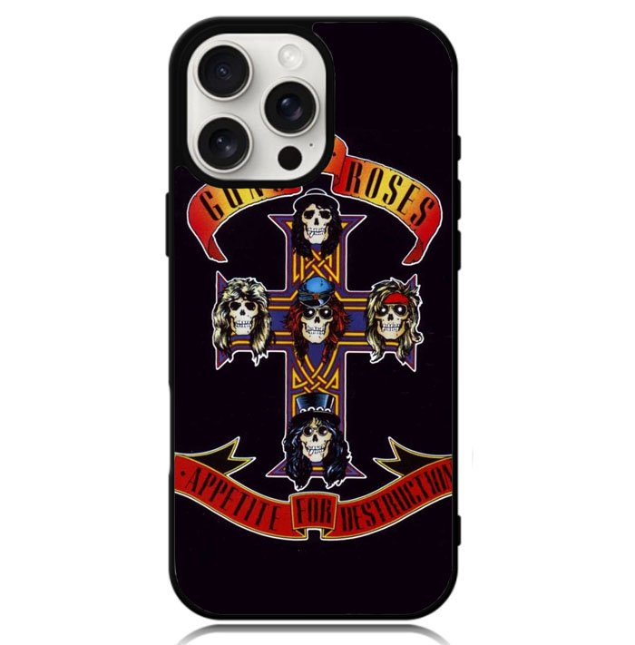 Rock Bands Guns N Roses Case iPhone 16 Pro BC1045
