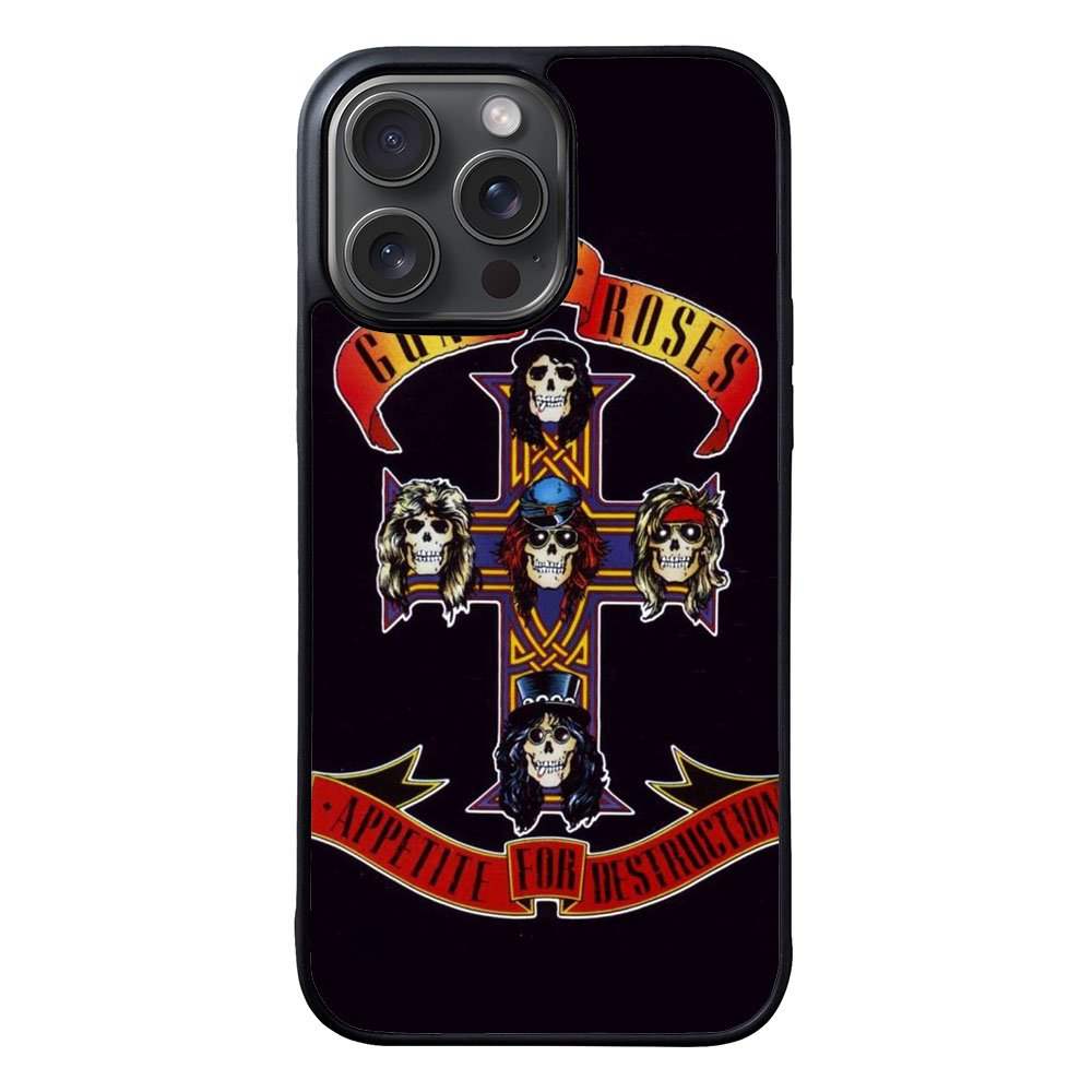 Rock Bands Guns N Roses Case iPhone 15 Pro BC1045
