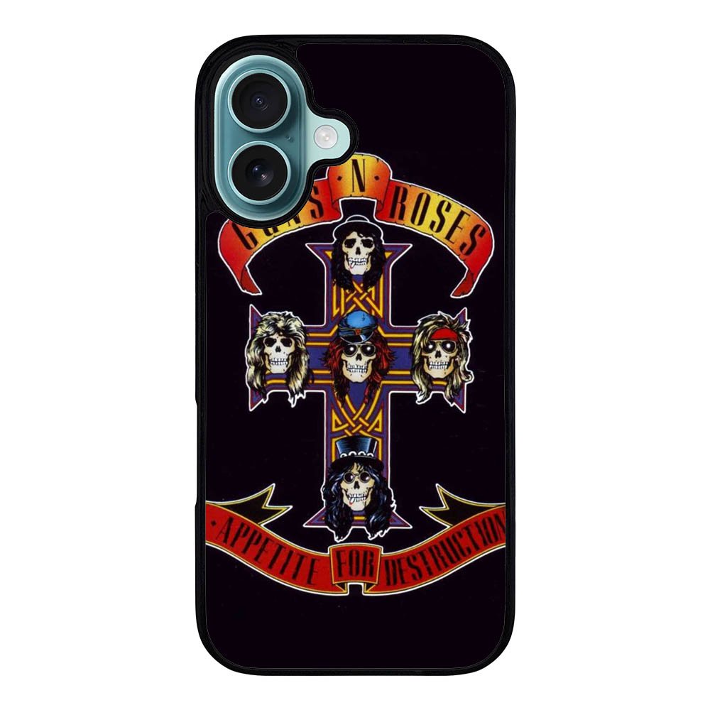 Rock Bands Guns N Roses Case iPhone 16 Plus BC1045