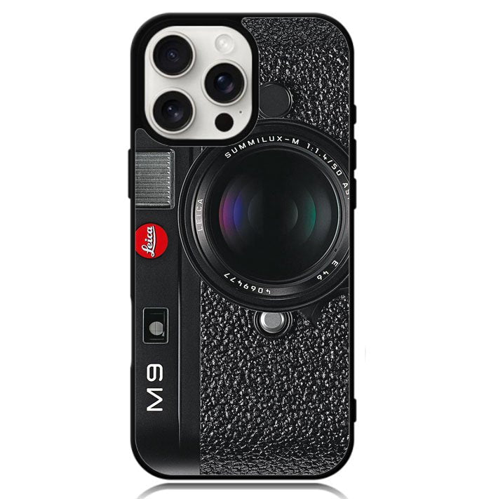 Black M9 Leica Camera iPhone 16 Pro Case