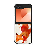 Watercolor art orange red fox animal Case Samsung Galaxy Z Flip 6 5G BC1052