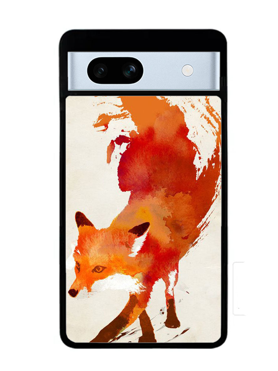 Watercolor art orange red fox animal Google Pixel 7A Case