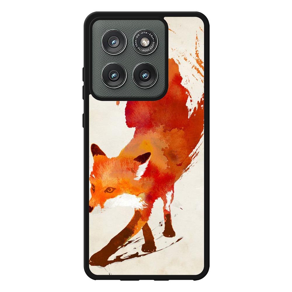 Watercolor art orange red fox animal Case Motorola Moto Edge 2025 BC1052