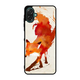Watercolor art orange red fox animal Case Samsung Galaxy A07 BC1052