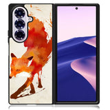 Watercolor art orange red fox animal Samsung Galaxy Z Fold 7 5G Case BC1052