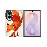 Watercolor art orange red fox animal Samsung Galaxy Z Fold 8 Case BC1052
