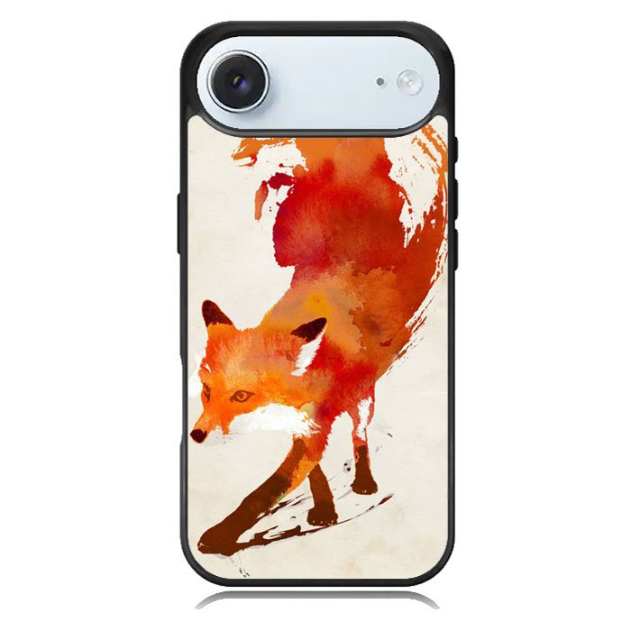 Watercolor art orange red fox animal iPhone 17 Air Case BC1052