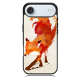 Watercolor art orange red fox animal iPhone 17 Air Case BC1052