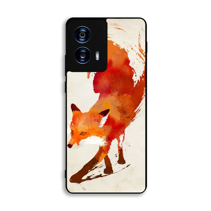 Watercolor art orange red fox animal Motorola Moto G Power 5G 2024 Case FE5113
