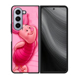The Piglet Pink Winnie Pooh Case Samsung Galaxy z Fold 5 5G BC1060