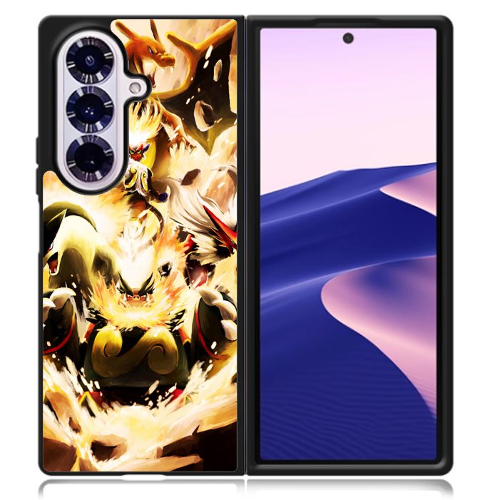 Pokemon Charizard Infernape Samsung Galaxy Z Fold 7 5G Case BC1061