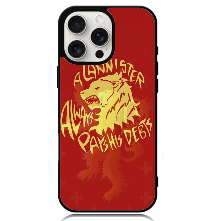 House Lannisters Sigil Red Lion Z0711 iPhone 16 Pro Case