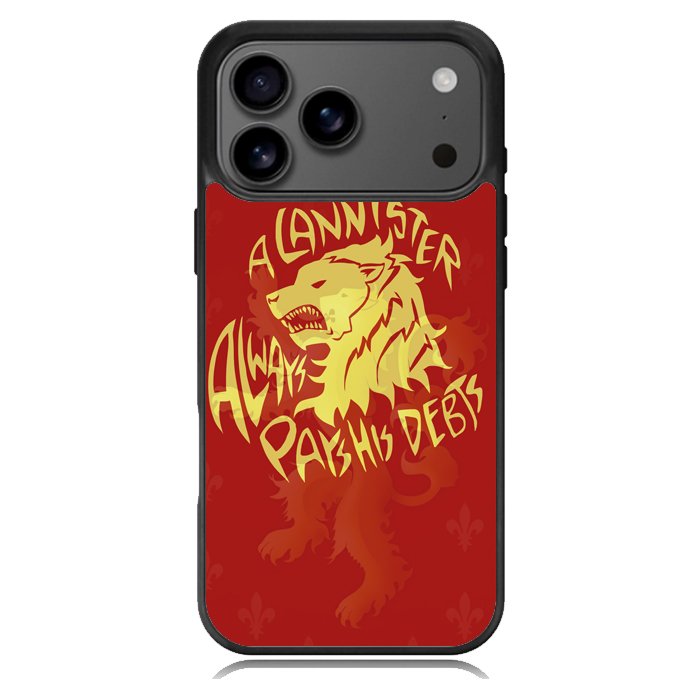 House Lannisters Sigil Red Lion Z0711 iPhone 17 Pro Case
