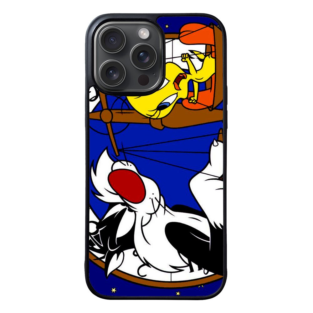 tweety bird and sylvester Case iPhone 15 Pro BC1070
