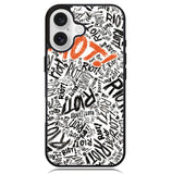 Paramore Riot Quote Art Case iPhone 16 BC1074