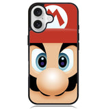 Mario Face iPhone 16 Plus Case