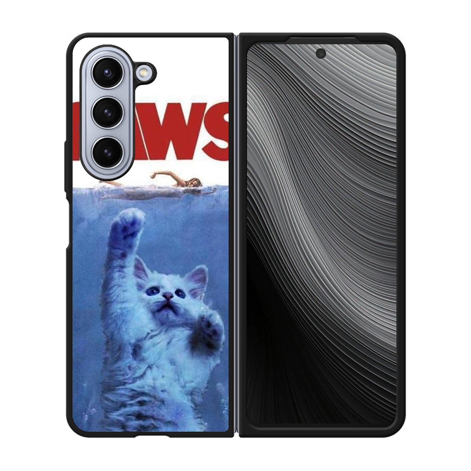 PAWS OVIE PARODY FUNNY CAT ATTACK Case Samsung Galaxy z Fold 5 5G BC1075