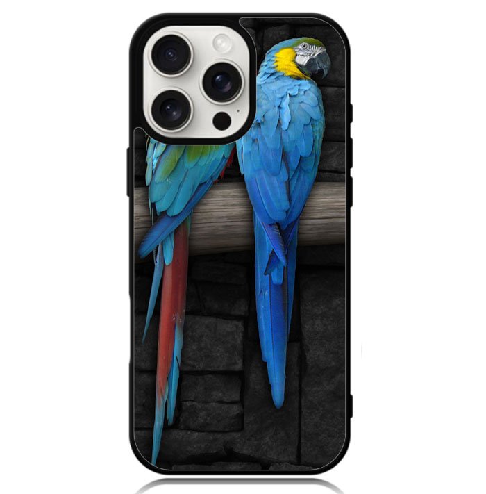 Cute Couple of Birds Parrot Pair Couple Animal Bird iPhone 16 Pro Max Case