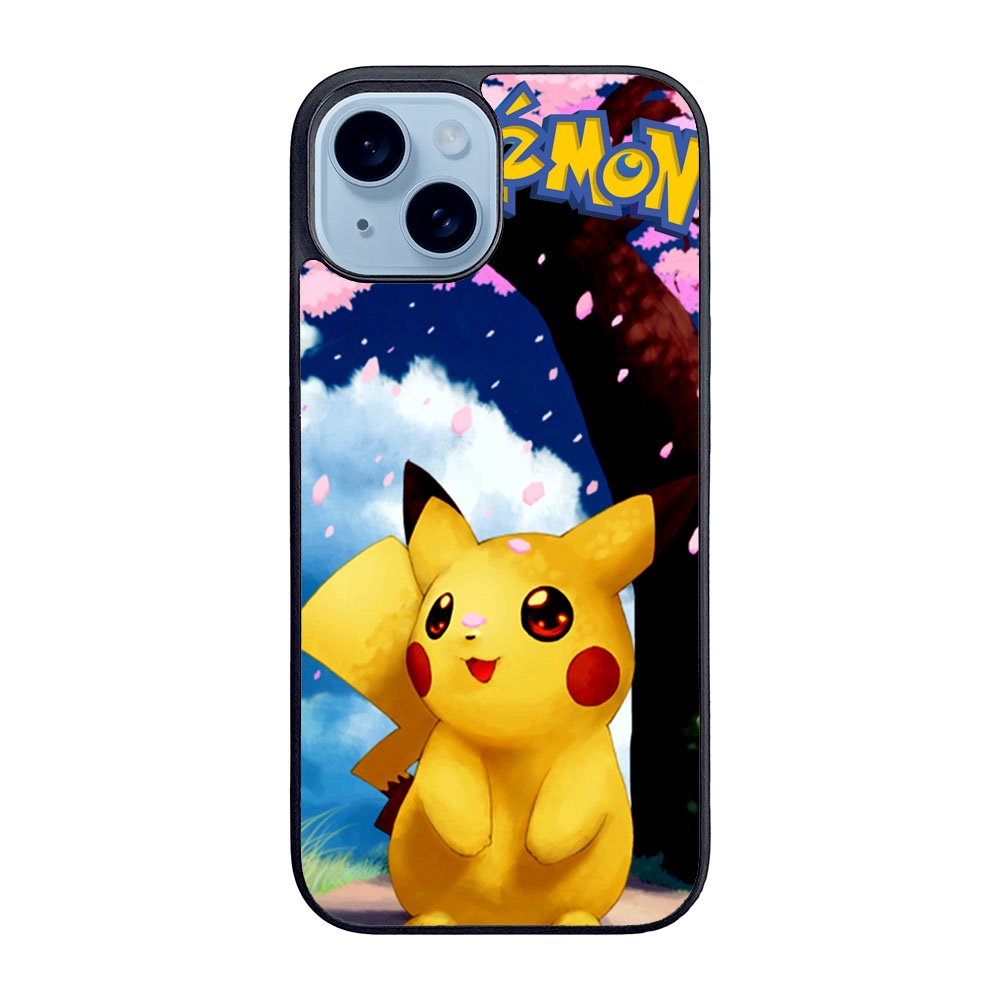 Awesome Sakura Sweet Pikachu Pokemon Case iPhone 15 Plus BC1076