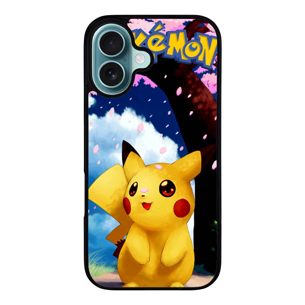 Awesome Sakura Sweet Pikachu Pokemon Case iPhone 16 Plus BC1076