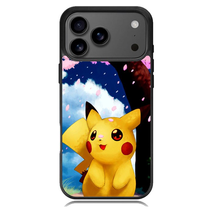 Awesome Sakura Sweet Pikachu Pokemon iPhone 17 Pro Max Case BC1076
