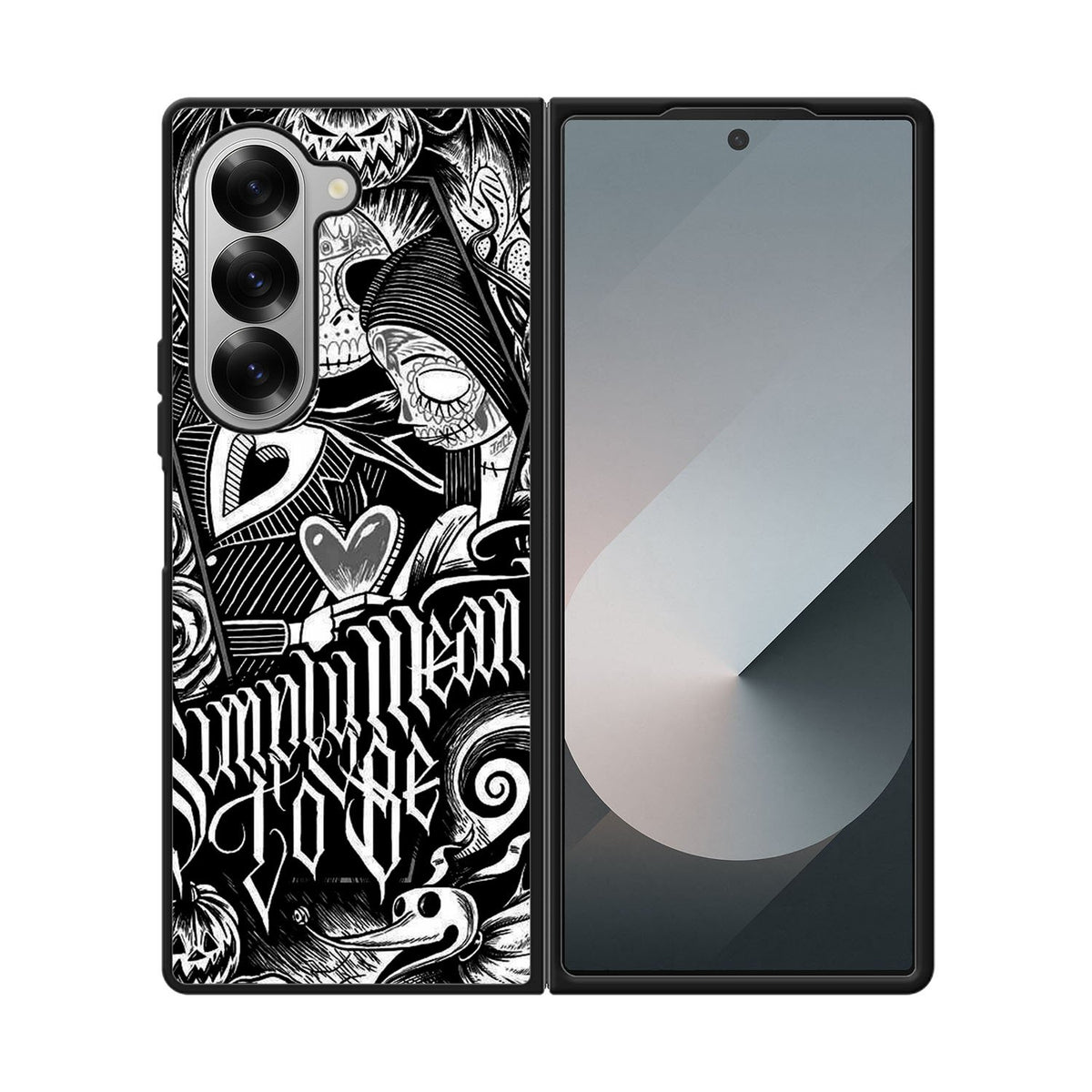 Jack And Sally Muertitos The Nightmare Before Christmas Case Samsung Galaxy Z Fold 6 5G BC1078