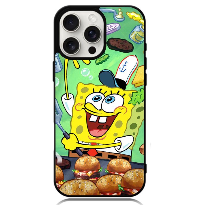 Spongebob Squarepants krabby patty Case iPhone 16 Pro Max BC1080