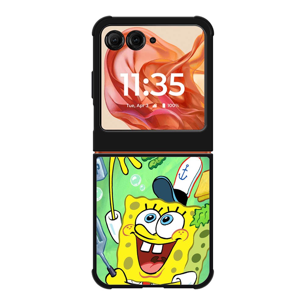 Spongebob Squarepants krabby patty Motorola Moto Razr 2025/2024 , Moto Razr 60/50 Case BC1080