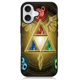 Zelda Triforce Element Case iPhone 16 BC1091