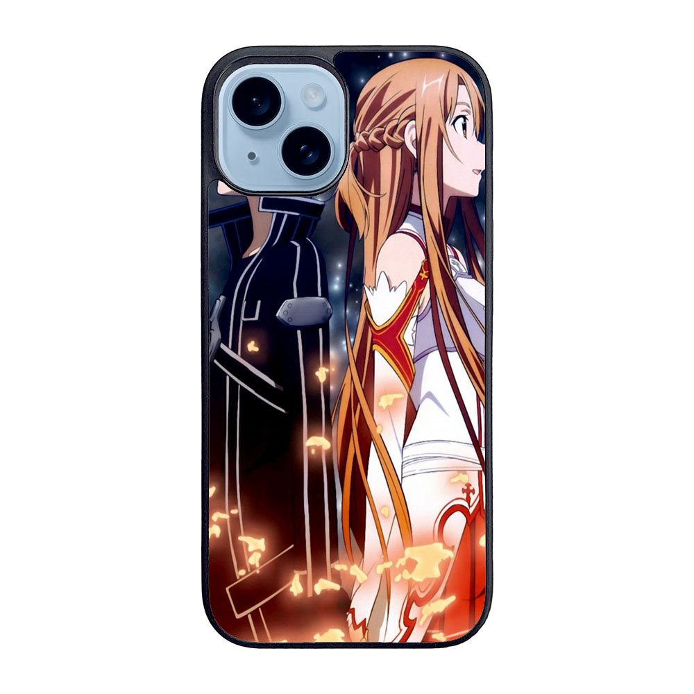 SWORDS ART ONLINE SAO KIRITO AND ASUMA ANIME  Case iPhone 15 Plus BC1104