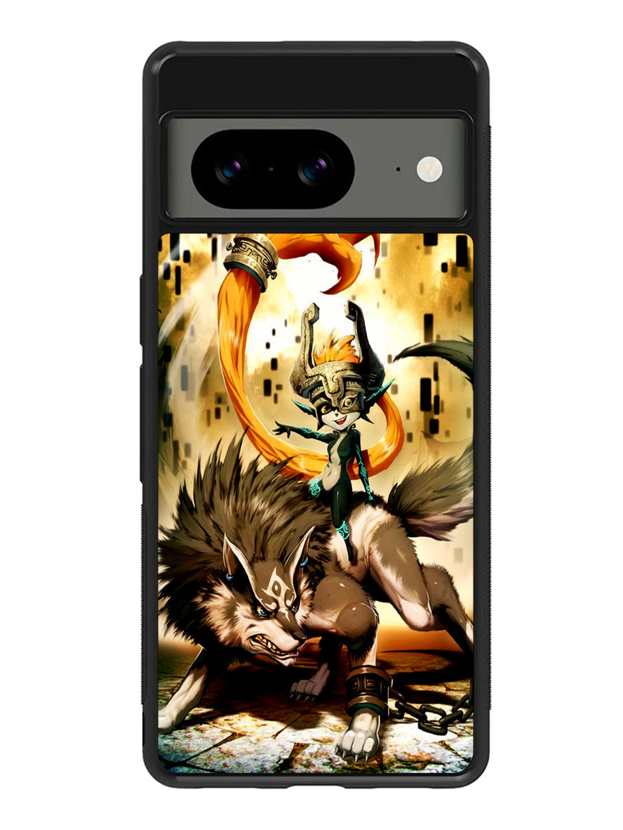 Zelda and wolf twilight princess Google Pixel 8a Case
