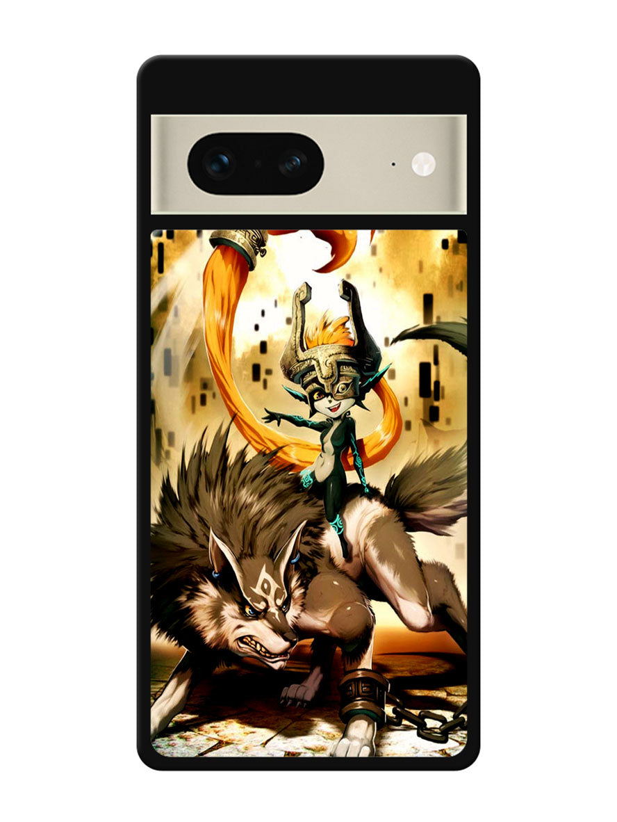 Zelda and wolf twilight princess Google Pixel 7 Case