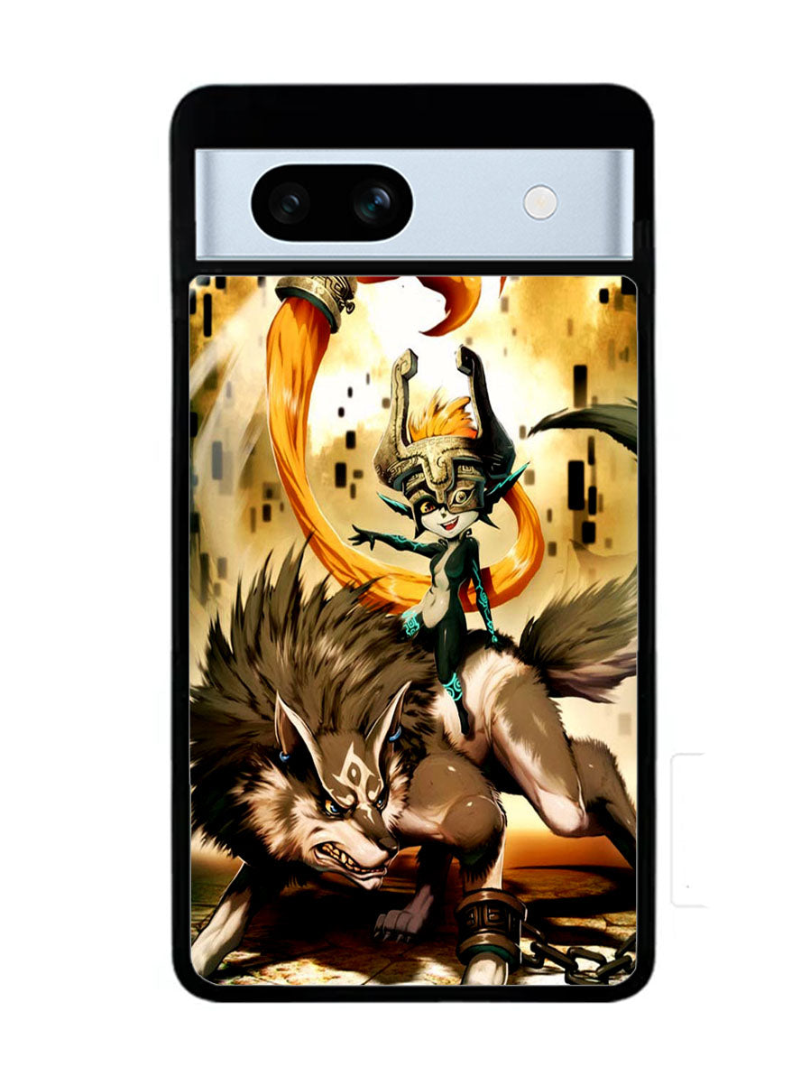 Zelda and wolf twilight princess Google Pixel 7A Case