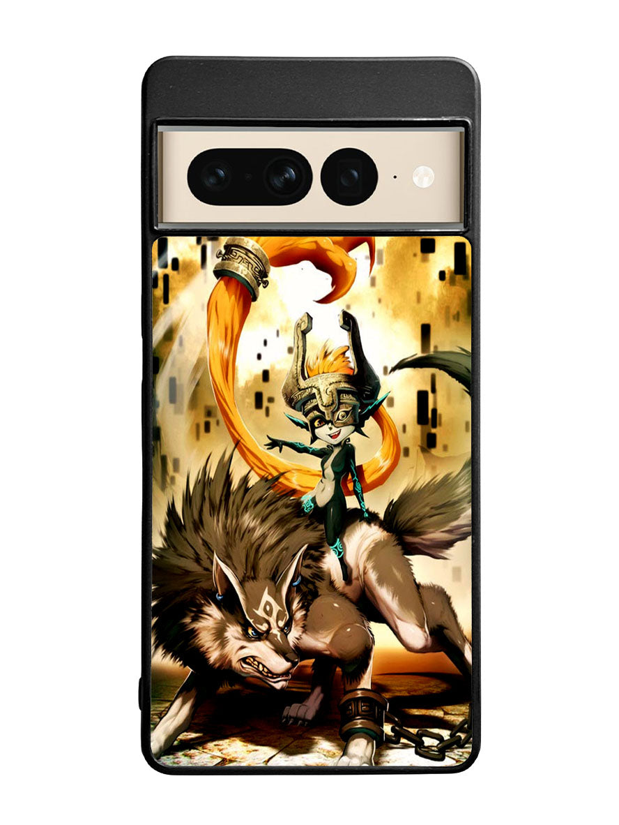 Zelda and wolf twilight princess Google Pixel 7 Pro Case