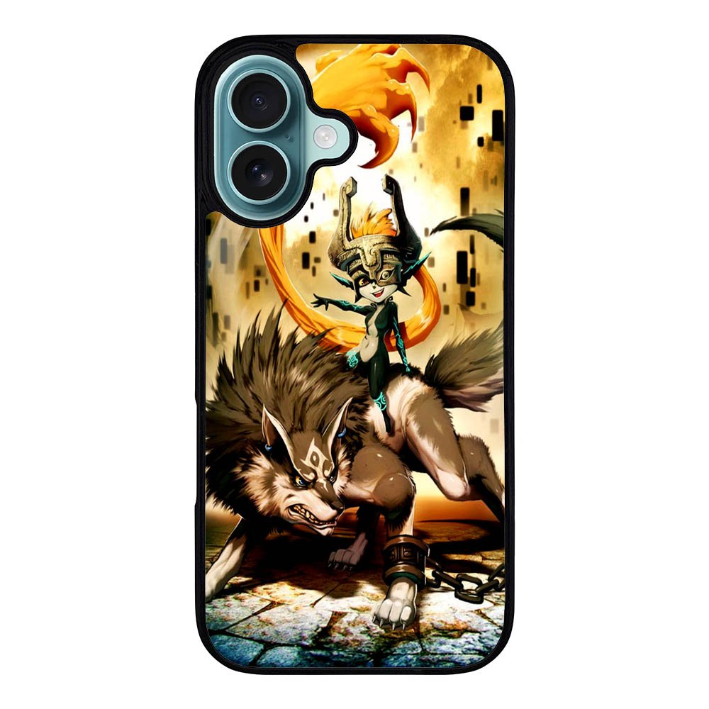 Zelda and wolf twilight princess Case iPhone 16 Plus BC1111