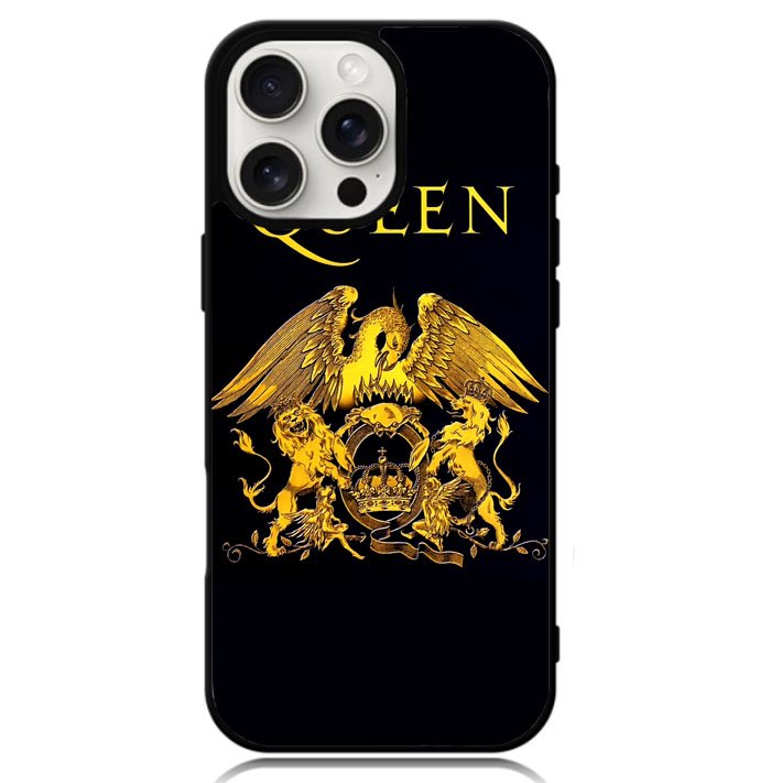 queen logo gold Case iPhone 16 Pro Max BC1112