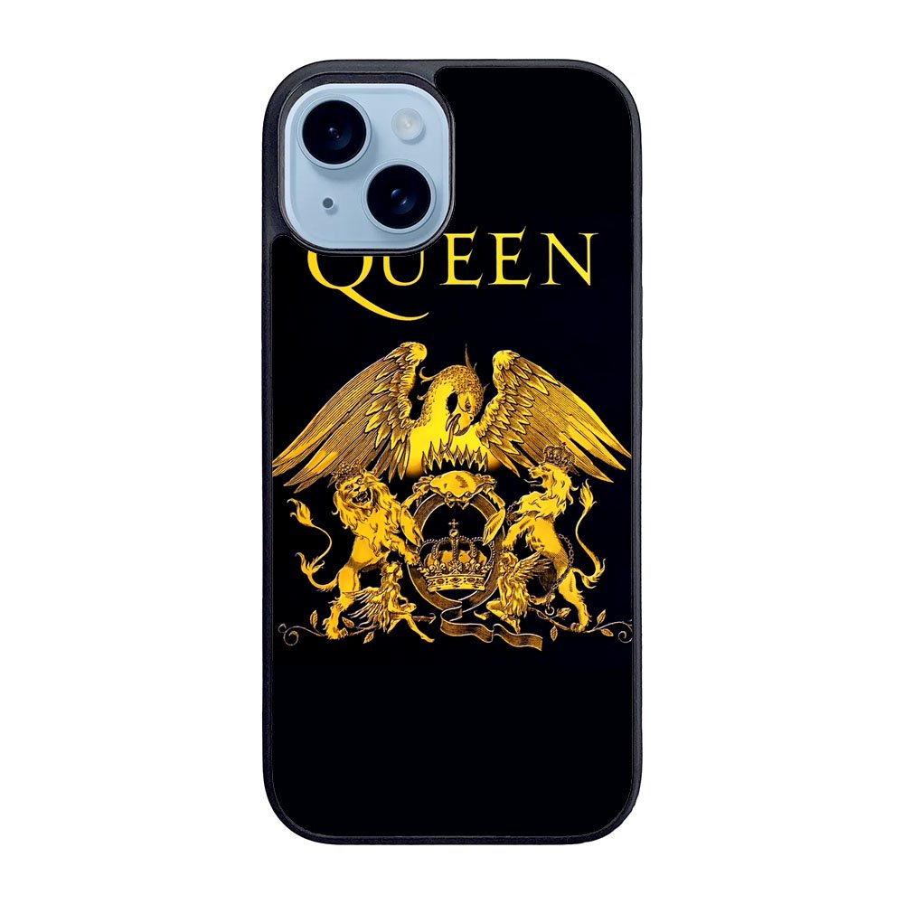 queen logo gold Case iPhone 15 Plus BC1112
