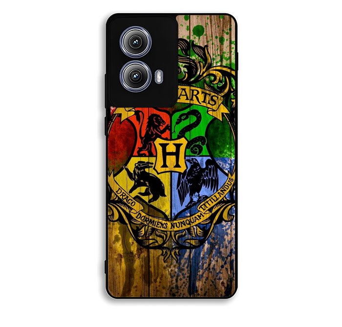 Harry Potter Hogwarts Logo wood Motorola Moto Edge 2024 Case FE2225
