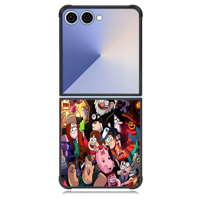 gravity fall  all character Samsung Galaxy Z Flip 7 Case BC1126