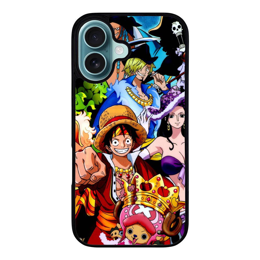 Team One Piece Pirates Anime Manga Case iPhone 16 Plus BC1133